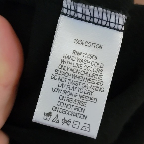 Quacker Factory Black Top with Silver Studded Neckline 3X NWOT - Picture 6 of 6